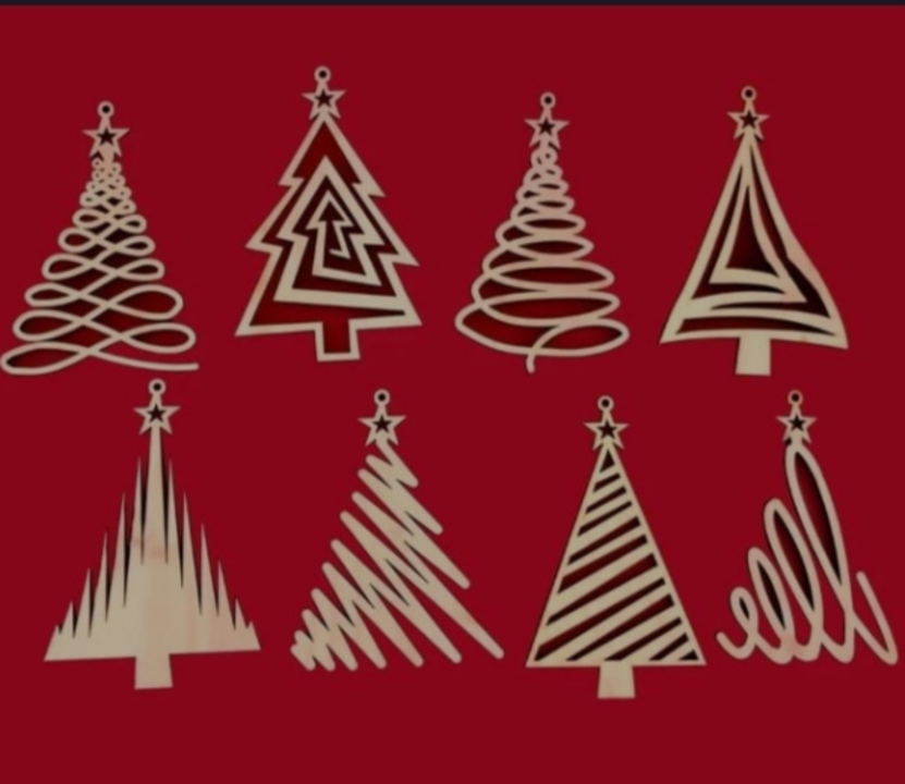 Christmas mdf trees cutout uploaded by business on 12/5/2022
