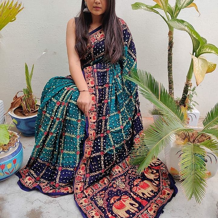Post image 🥰🥰🥰🥰🥰🥰🥰🥰🥰🥰🥰

Semi Gajji silk ghadchola saree with resham border and hathi traditional pallu with running blouse.

Good quality always 🎉

 Price  ₹ 3250+f$