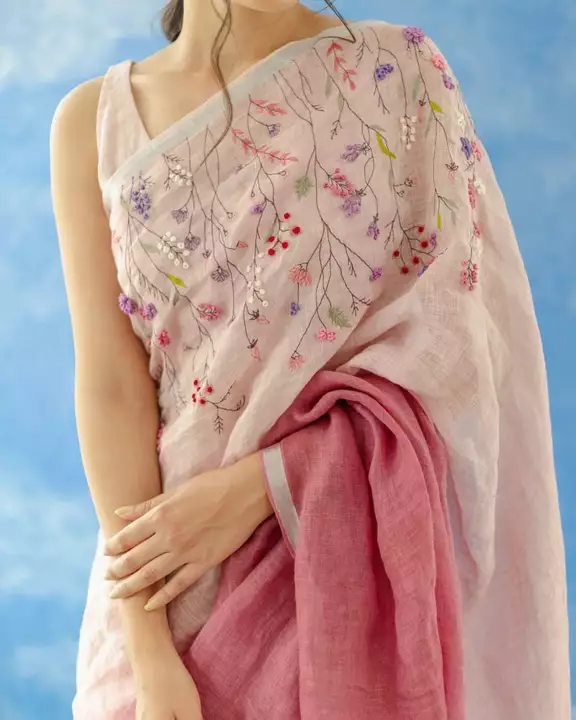 Post image I'm manufacturing lilan salab fabric saree, quality best wholesale price 8539004297