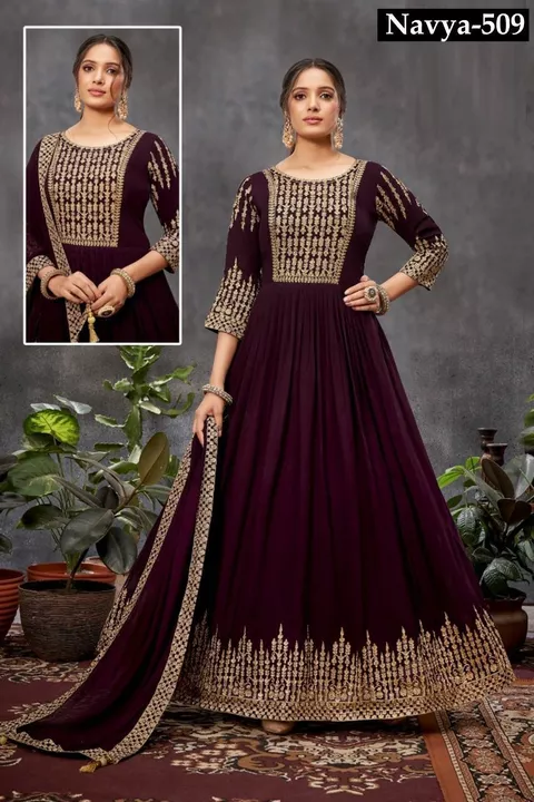 Long heavy gown uploaded by Ayushi collection on 12/5/2022