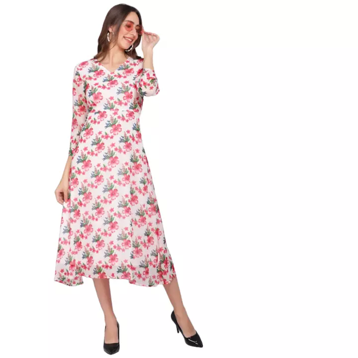 Product image of Chiffon dress, price: Rs. 475, ID: chiffon-dress-28c36807
