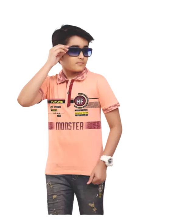 Boys collar t shirt  uploaded by Cloth Bazar9249464435 on 12/5/2022