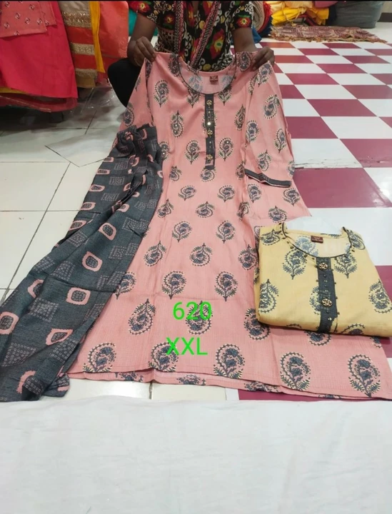 Kurti with pant  uploaded by Sanjeev Textile on 12/5/2022