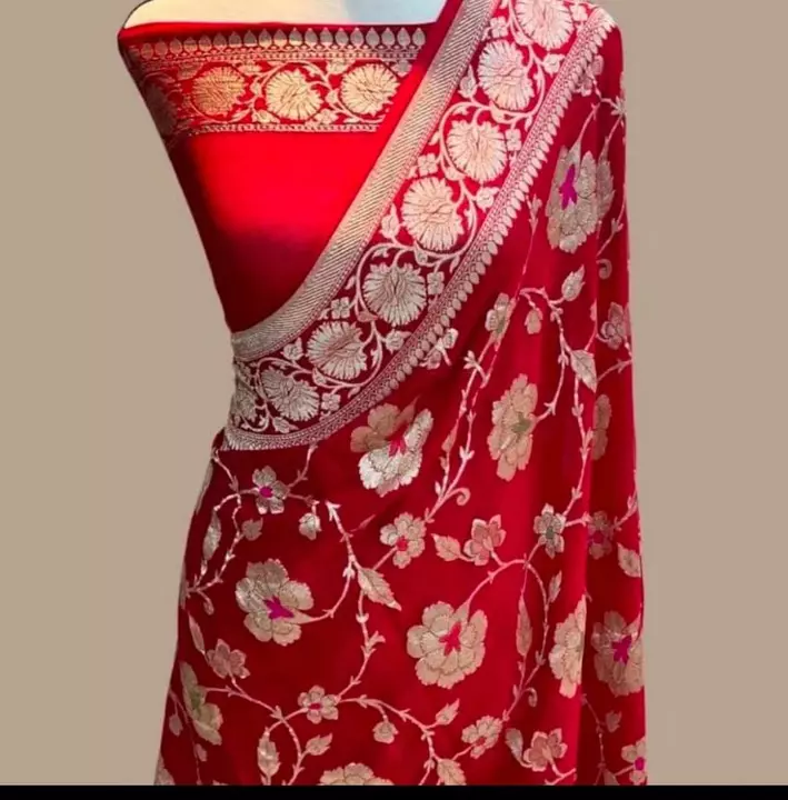 Semi Georgette dayabl saree  uploaded by GA Fabrics on 12/5/2022