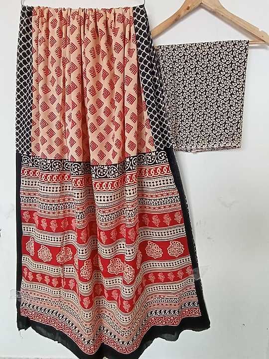 Post image 😊😊😊
Cotton malmal saree
hand Block Print
Saree size 6.30"mtr
Saree with blouse


For Daily update connect with us  
What's app no. 8000139836


We are manufacturer &amp; wholesaler of Hand block print fabric.
hand block print Dress material, Unstitched Cotton Suit With Cotton Dupatta, cotton saree, Natural Colour, Pure Cotton, Daboo print, Cotton Running Fabric, malmal &amp; chiffon Dupatta, bedsheet's.