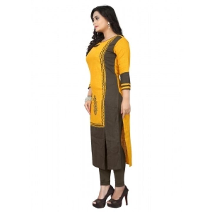  Women's Slab Cotton Printed Kurti (Yellow)

 uploaded by Fashion Flax on 1/29/2021