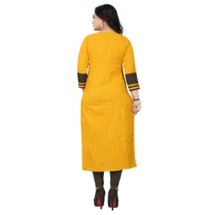  Women's Slab Cotton Printed Kurti (Yellow)

 uploaded by Fashion Flax on 1/29/2021