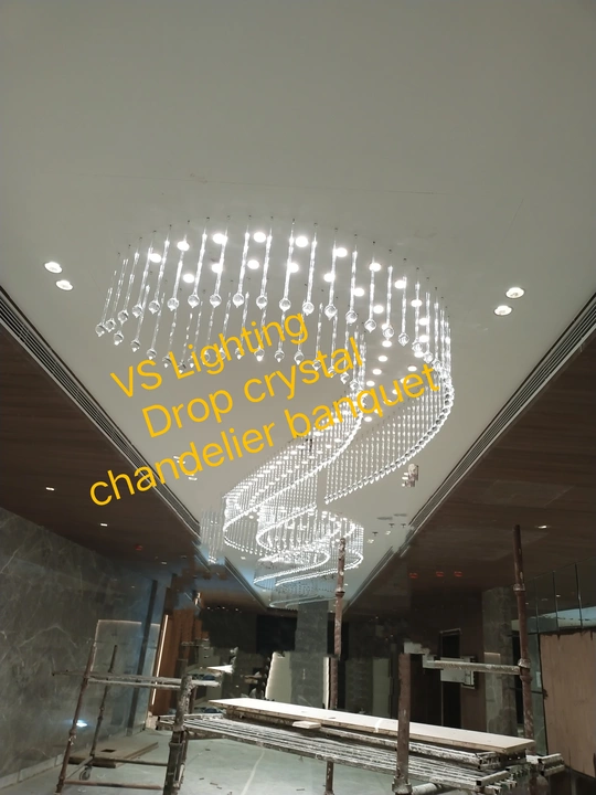 Drop crystal chandelier  uploaded by VS Lighting Chandelier manufacturer on 12/6/2022