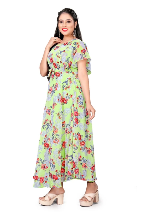 Woman's designer printed stylish gowns uploaded by radhikafashion on 12/6/2022