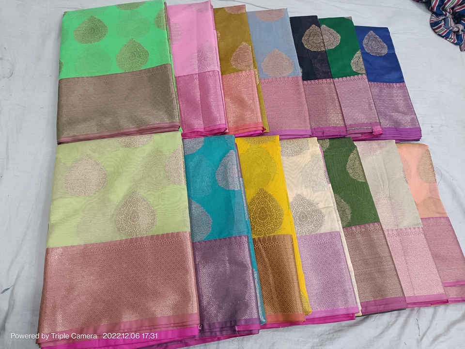 Cotton silk saree  uploaded by GA Fabrics on 12/6/2022