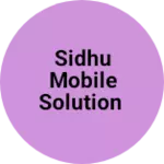 Business logo of Sidhu mobile solution