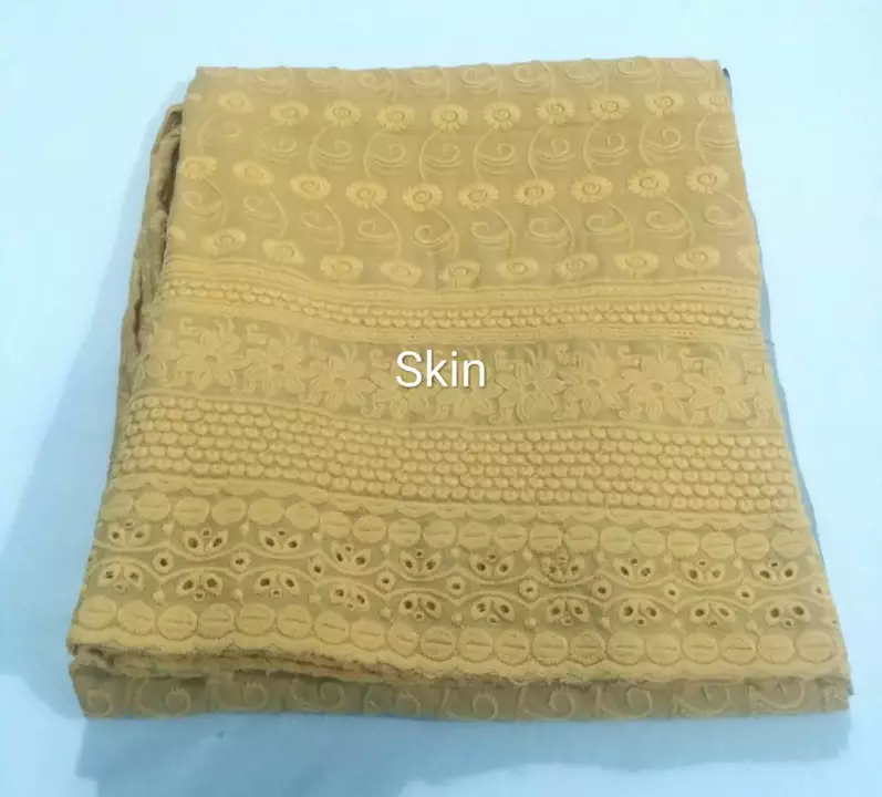 Cotton full chikan embroidery Palazzo skin color free size uploaded by Shreyashi's Collections  on 12/6/2022