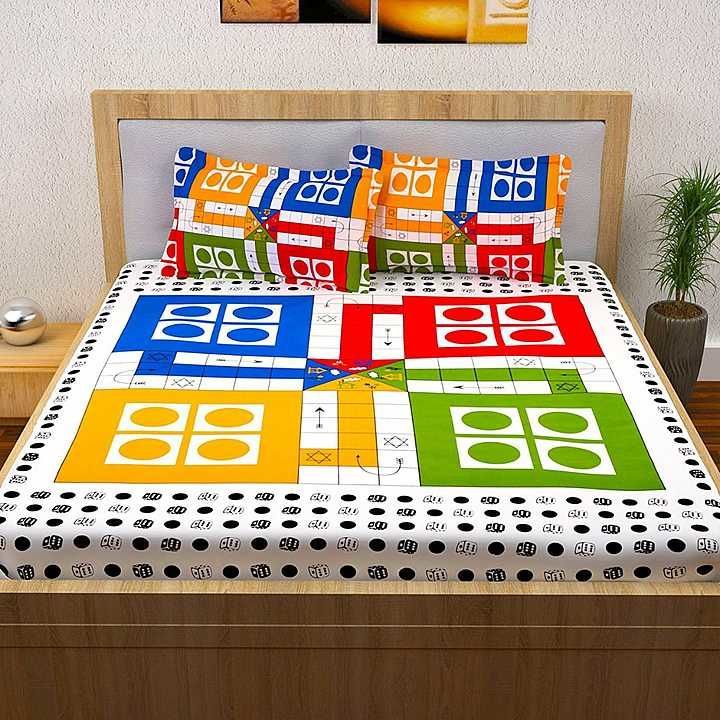 Pure cottan ludo deziner double bed sheet uploaded by business on 1/29/2021