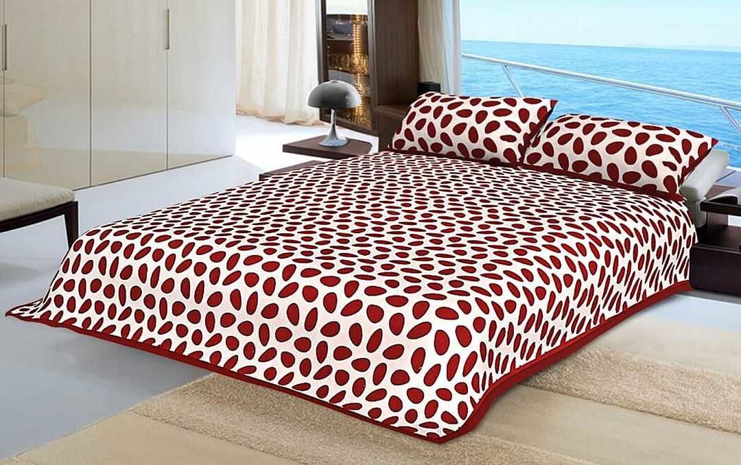 Deziner cottan double bed sheet with 2 pillow cover uploaded by business on 1/29/2021