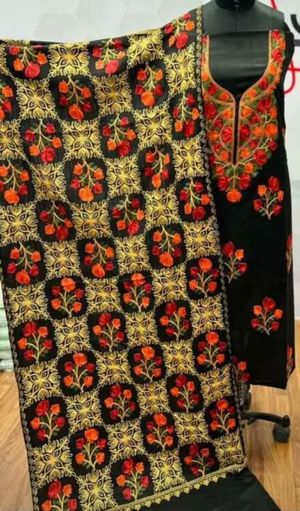 Wool embroidery salwar suits at wholesale prices  uploaded by Rv Products on 12/6/2022