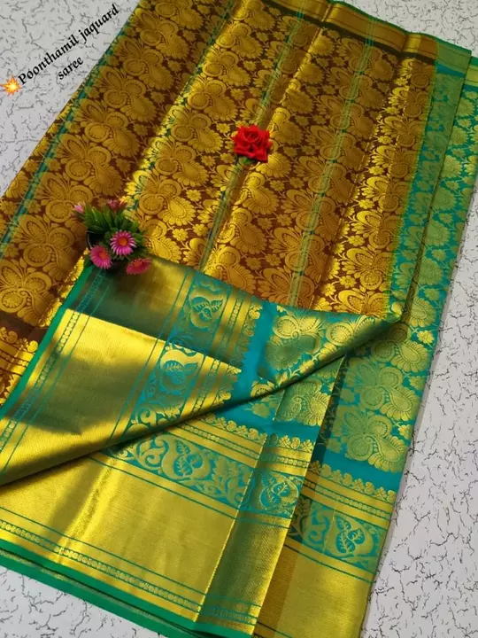 Poonthamzh Jacquard saree uploaded by UfaB Collections on 12/7/2022