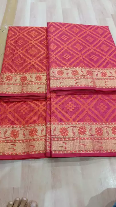 Handloom saree with blouse  uploaded by Pushpa Saree Centre on 12/7/2022