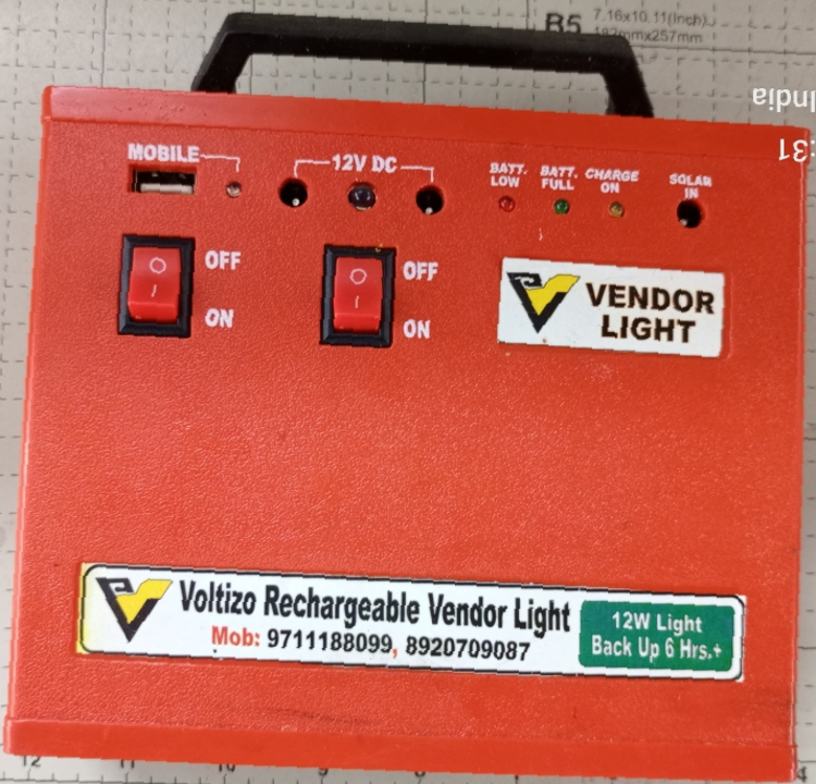 Vendor light and emergency light uploaded by Voltizo on 12/7/2022