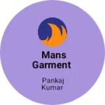 Business logo of Mans Garment