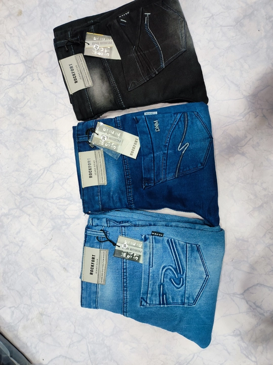 Netted Denim Jeans uploaded by Omkar Jeans on 12/7/2022