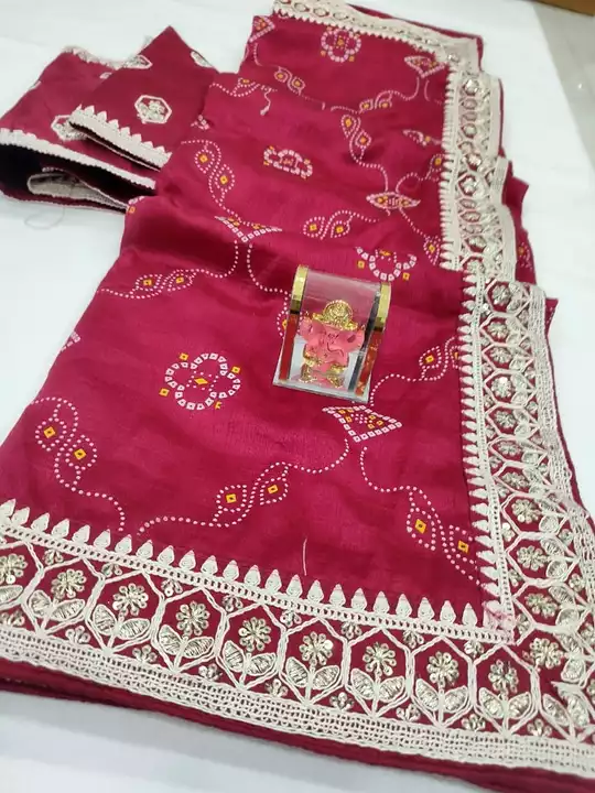 Traditional bandhani saree uploaded by BOKADIYA TEXOFIN on 12/7/2022