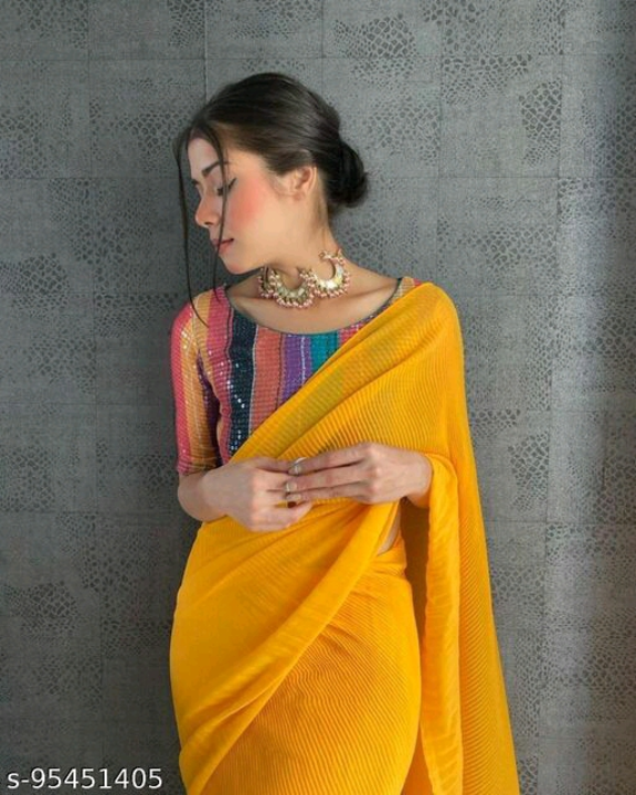 Post image I want 20 pieces of Saree  at a total order value of 550. I am looking for Catalog Name:*Abhisarika Drishya Sarees*
Saree Fabric: Georgette
Blouse: Separate Blouse Piece
. Please send me price if you have this available.