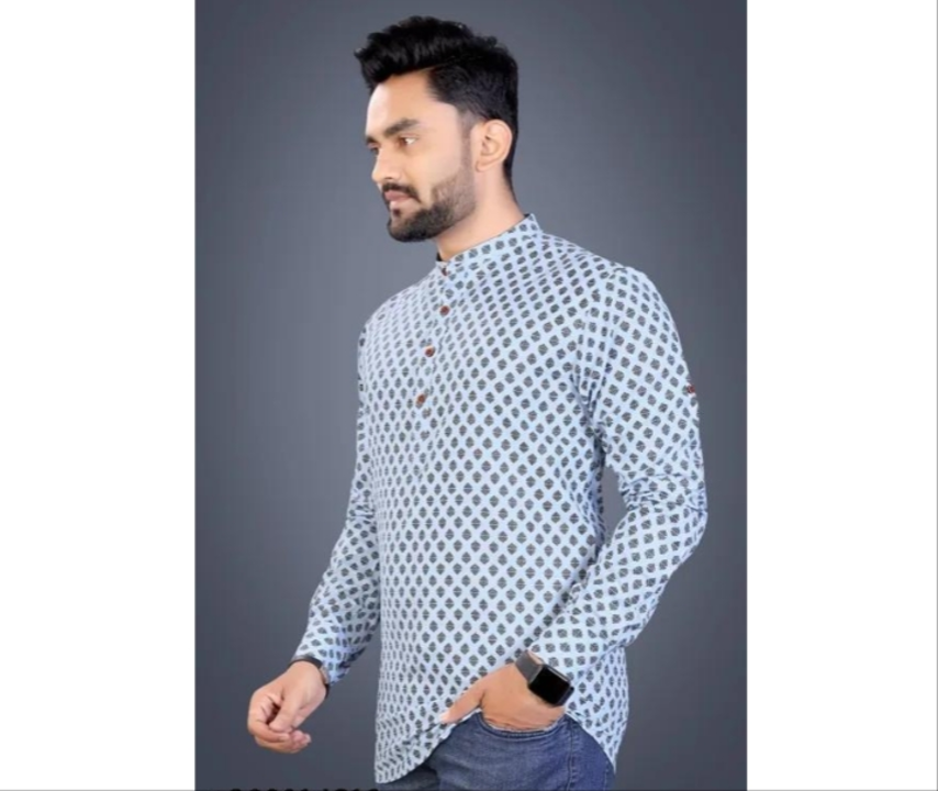 Men cotton short kurta shirt. uploaded by Digital sales on 12/7/2022