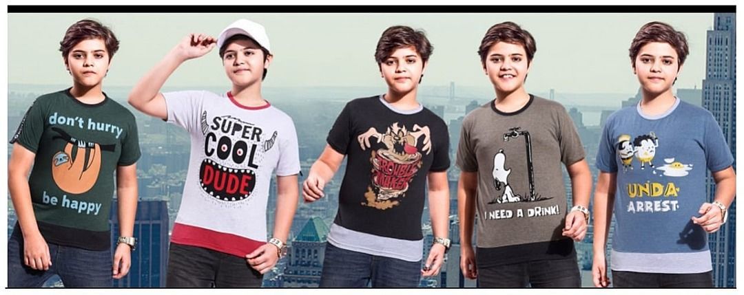 Boys Fancy Round Neck Half Sleeves T-shirt  uploaded by business on 1/29/2021