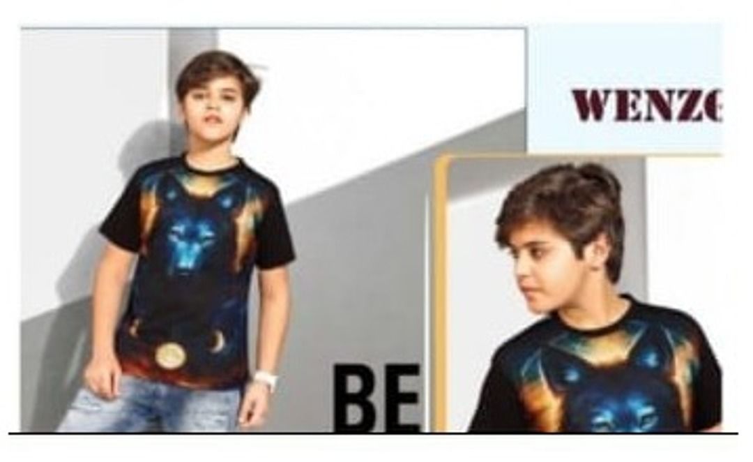 Boys Fancy Round Neck 3D Print T-shirt  uploaded by business on 1/29/2021