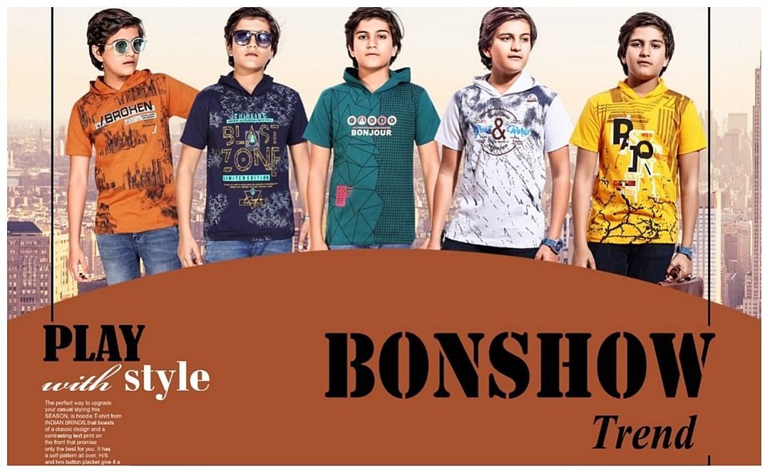 Boys Fancy Hoodi Half Sleeve T-shirt  uploaded by business on 1/29/2021