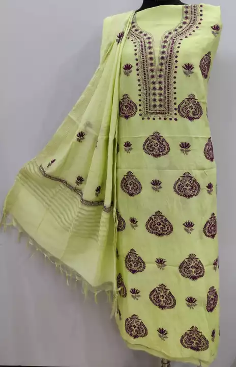 Pure chandri silk kurta dupatta set uploaded by Lucknowi Ada Chikankari Studio on 12/7/2022