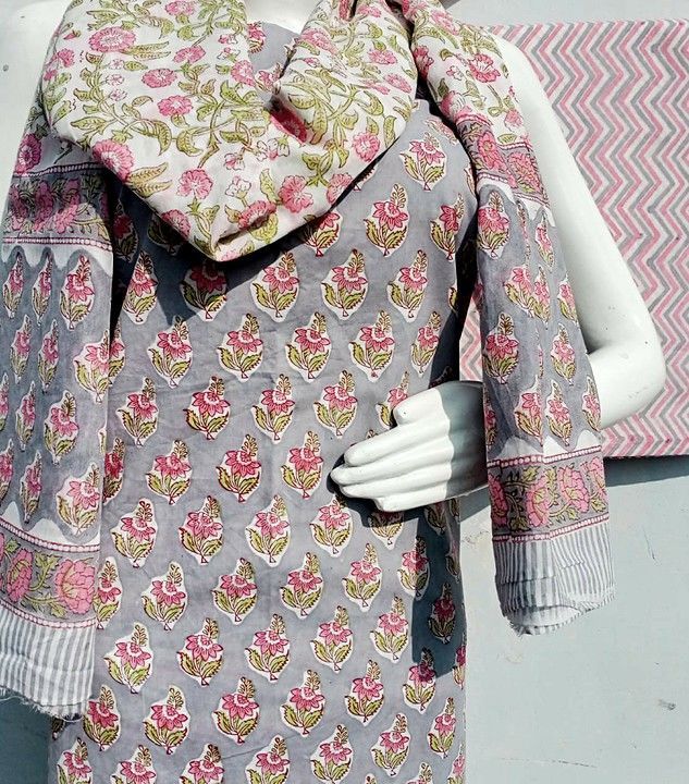 Cotton suits uploaded by Usha hand block printing on 1/29/2021