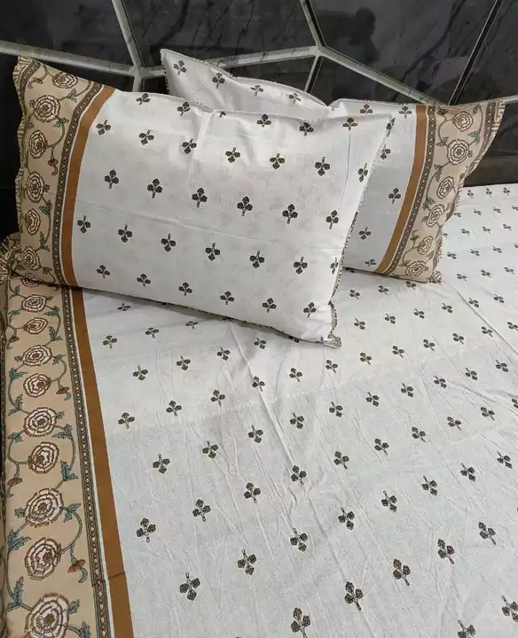 Jaipuri Gold Bedsheet (100 by 108 )  uploaded by Geeta textile on 12/8/2022