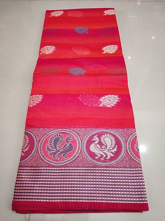 Riva Pure Cotton Fashion Saree Pink uploaded by business on 7/3/2020