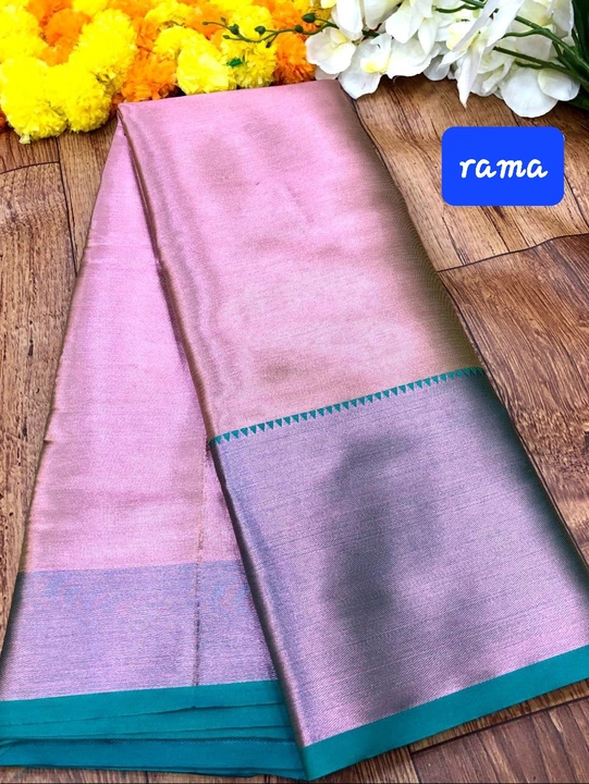 Post image 🌷Kanjivaram pattu silk pure zari weaving sarees🌷With contrast weaving border 🌷Rich contrast weaving pallu 🌷Contrast weaving blouse1120/-