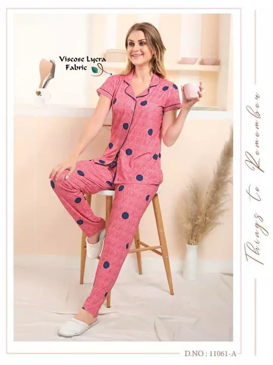 Imported fabric Nightsuits  uploaded by Inside Me The Lingerie Hub  on 12/8/2022