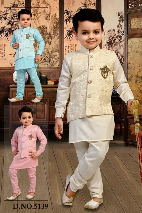 Boys kurta pajama koti set uploaded by Sudhir Enterprises on 12/8/2022