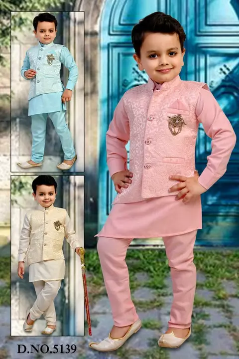 Boys kurta pajama koti set uploaded by Sudhir Enterprises on 12/8/2022