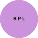Business logo of B p l