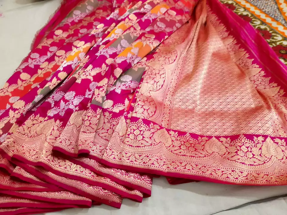 pure banrasi hanloom saree uploaded by Banarasi saree manufacturer on 12/8/2022