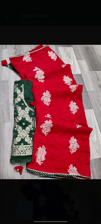 Mooga silk febric saree  uploaded by All in one saree bazzar on 12/8/2022
