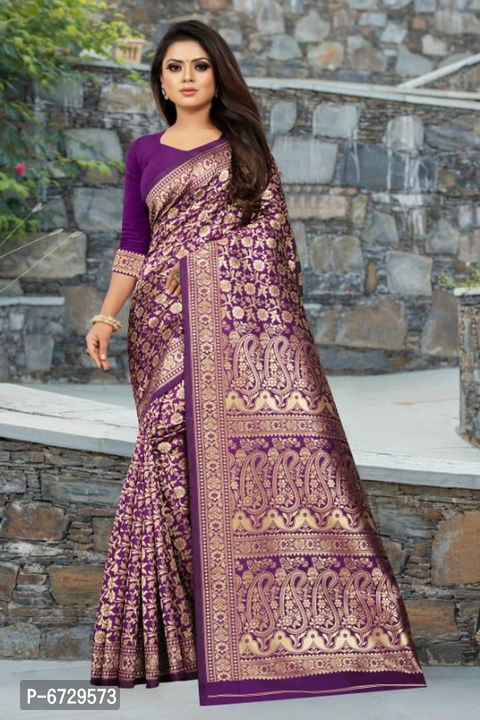 Jacquard silk sarie  uploaded by Trendy_ fashion on 12/8/2022