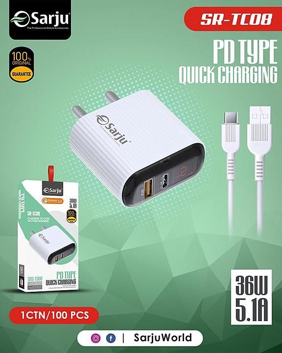 Sarju SR-TC07 PD And USB Charger uploaded by business on 1/30/2021