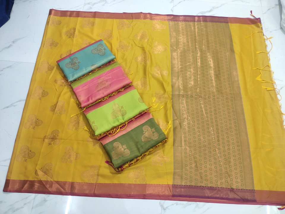 Fanci silk kanjivaram saree uploaded by Azizya silk house on 12/8/2022