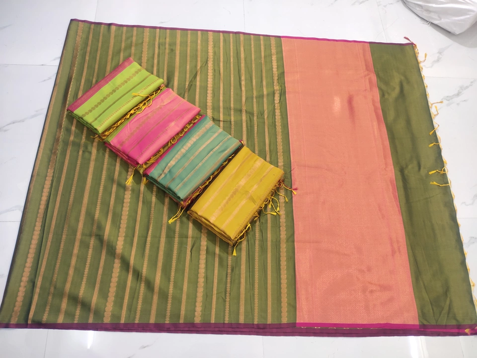 Fanci silk kanjivaram saree uploaded by Azizya silk house on 12/8/2022