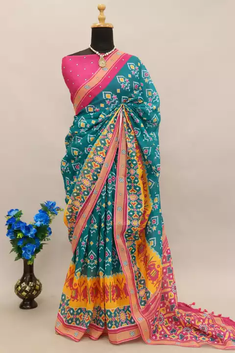 Beautiful Woven Lilen Saree Sky uploaded by business on 12/8/2022