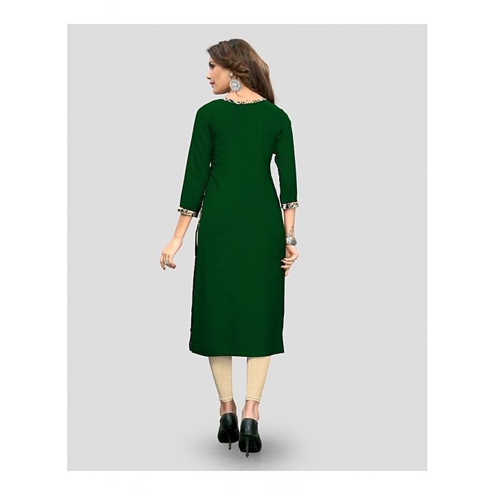 Generic Women's Rayon Printed Kurti (Green), uploaded by Fashion Flax on 1/30/2021