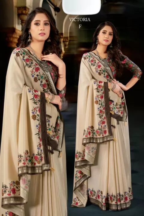 Fabric Japani satin saree with uploaded by Mohan textile Surat Gujarat India on 12/8/2022