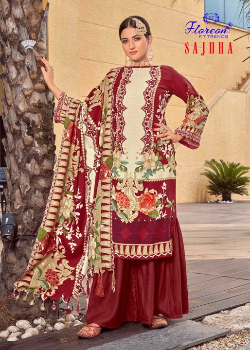Garam suit printed with shaal uploaded by business on 12/9/2022
