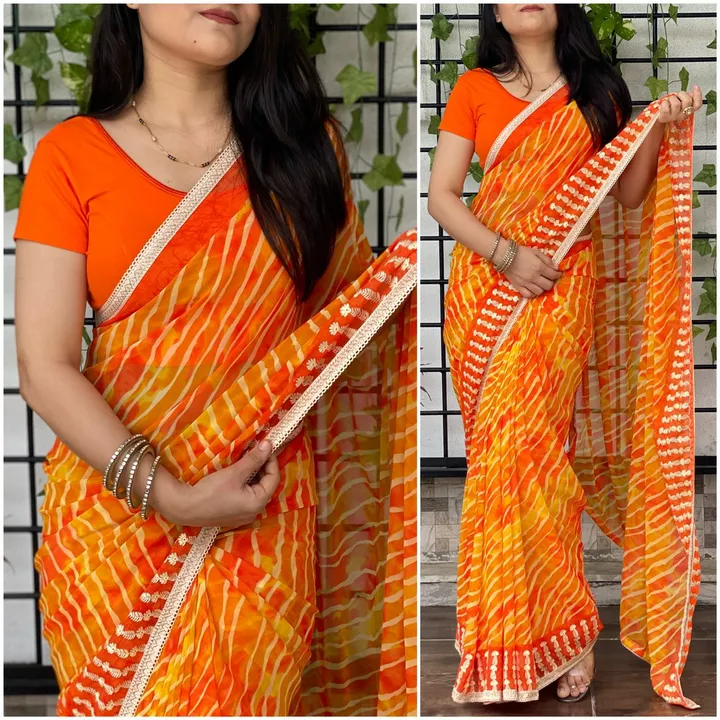 pure Georgette saree  uploaded by S.S. FASHION SURAT  on 12/9/2022